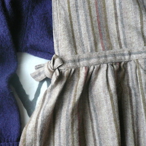 70’s wool salopette skirt