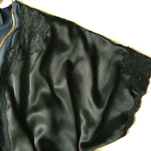 80’s black lingerie gown