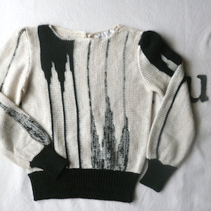 late 70’s〜80’s monotone knit & denim trousers