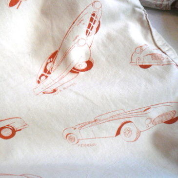 60’s classic car printed drizzler jacket