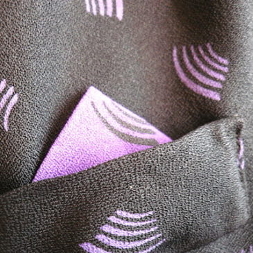 80’s black & purple long cardigan