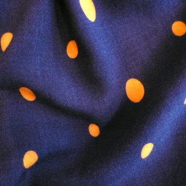 80〜90’s Navy orange dot easy pants