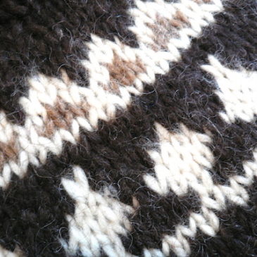 80’s brown nordic sweater