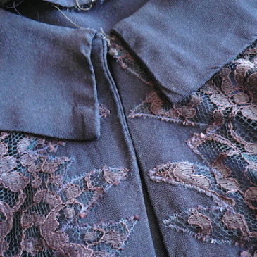 50’s navy lace jacket