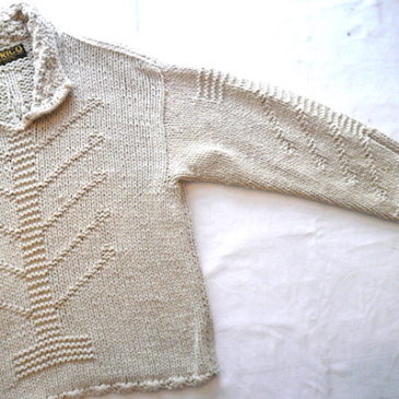 USED cotton sweater & skirt