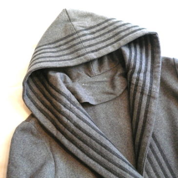 late70〜80’s gray wool hooded coat & 80〜90’s plaid pants
