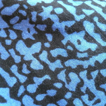 80’s blue black pattern dress