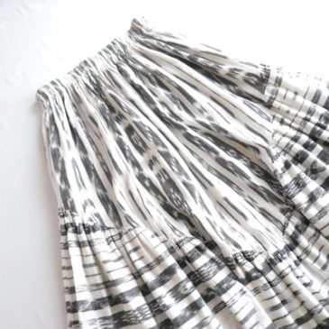 90’s〜 terra cotta ribbon tops &  Guatemala woven skirt