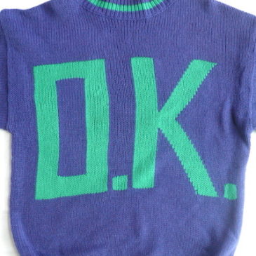 80’s  O.K. knit sweater & PENDLETON wool pants