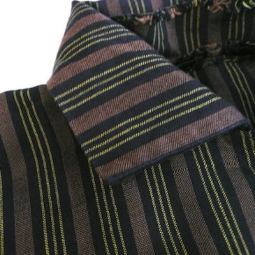 50’s brown stripe cotton dress