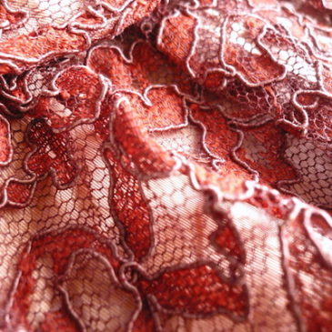 60’s Burgundy red lace dress