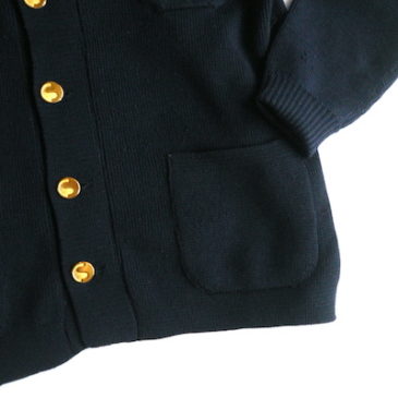 70〜80’s nevy knit jacket & 90’s〜 black watch long tight skirt