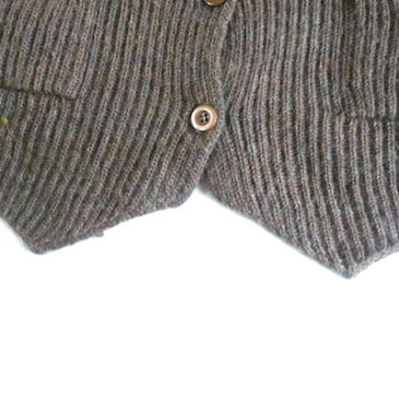 70’s coffee brown knit cardigan