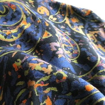 80〜90’s abstract paisley rayon rompers