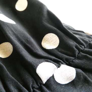 90’s〜 mono-tone Mickey mouse cropped T-shirt & 80〜90’s mono-tone dots sleeveless dress
