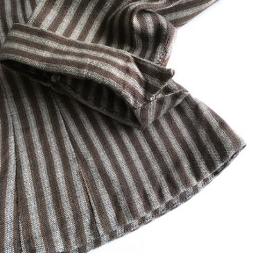 50’s brown stripe cotton JKT