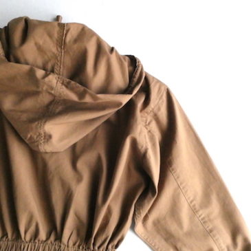 90’s brown zip up hooded jacket