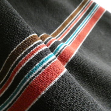 70’s malti color stripe one piece dress