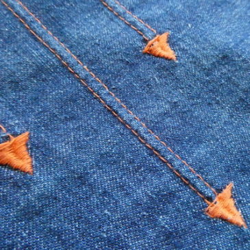 60〜70’s boa lining corduroy zip up JKT & wrangler orange stitch denim pants