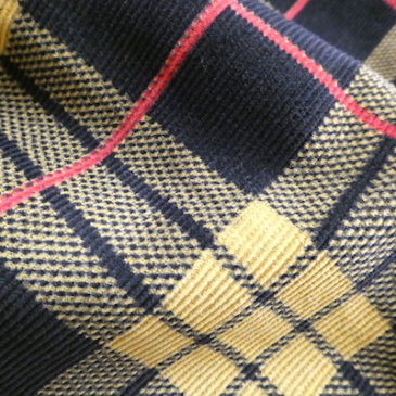 50~60’s U.S.NAVY high neck sweater & plaid print corduroy skirt