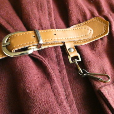 70’s terra cotta brown belt Jacket