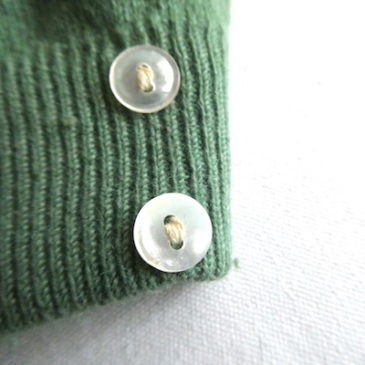 50~60’s palegreen lambswool polo knit sweater & 70’s boa hooded boa zip up JKT