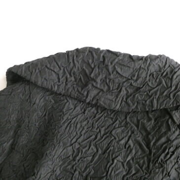60’s crincle black short jacket