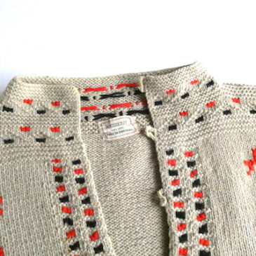 60’s Portuguese rooster hand knit sweater