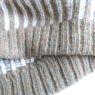 60~70’s stripe turtle neck knit sweater