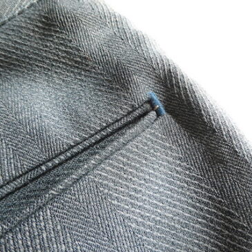70’s emblem brown knit sweater & 70’s blue gray stripe slacks