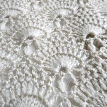 50~60’s ivory mohair knit cardigan & 70’s〜 crochet knit long cardigan