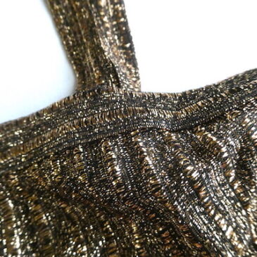 70’s gold black glitter camisole & 80’s army green U.S. military trousers