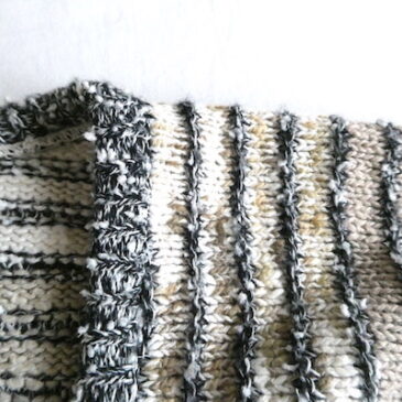 70’s gray sand beige stripe summer knit
