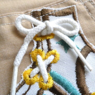 70’s pastel mix color knit vest & 70’s roller skate patch beige cotton poly pants