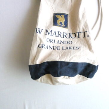 70’s〜 Greek Athens shoulder bag & Used Mariotto hotel cotton bag
