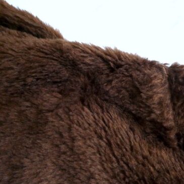 70’s sears chocolate brown fake fur coat