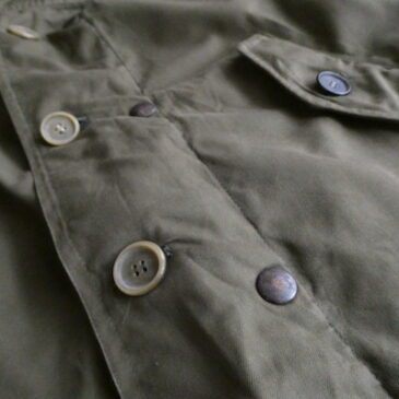 70’s〜 army green military hooded Jacket
