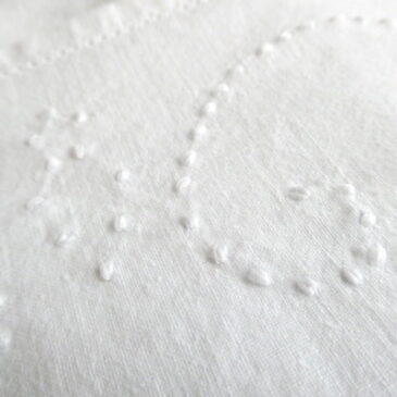 USED white cotton embroidered camisole dress