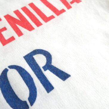 90’s〜 toricolor print white T shirt & 90’s~ Wrangler indigo color denim pants