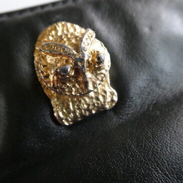 80’s Gold braided belt & 70’s owl clasp gold chain purse