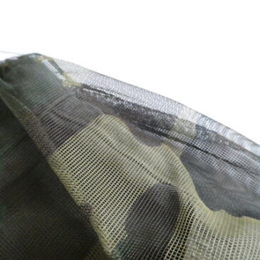 90’s Levi’s cut off denim jacket & USED camouflage pattern nylon mesh trousers