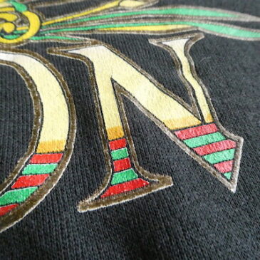 90’s Jack Daniel’s red dog saloon sweat shirt & 90’s coffee brown sweat cardigan