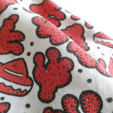 80~90’s cactus pattern V neck sweat cargan & 80〜90’s Guess olive green cotton pants