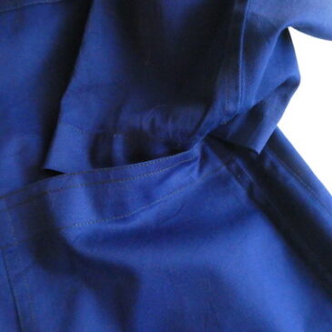 70〜80’s navy cotton work coat(size34)　＆ (size32)