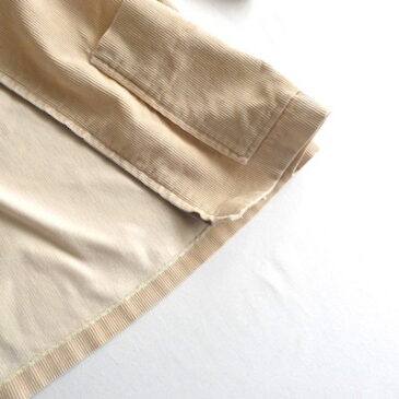 60’s ivory corduroy zip up JKT