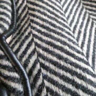 60’s gold button short trench coat & 60’s herringbone double breast wool coat