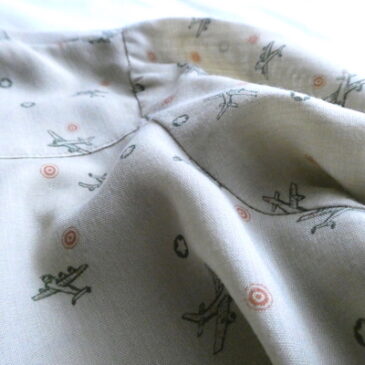 70’s target and fighters print western shirt & 70’s H bar C blue plaid western shirt