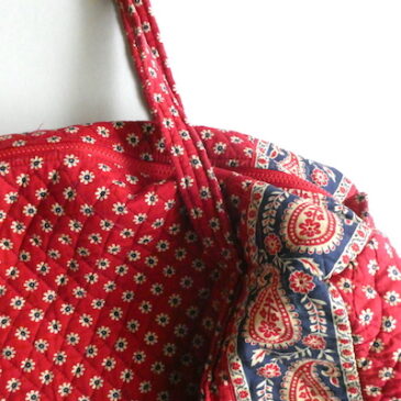 USED Vera Bradley big duffle bag & 80’s neon color butterfly print bag